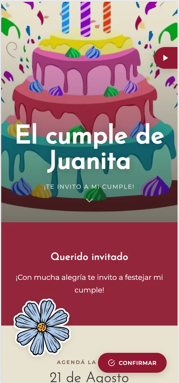 Diseño cumpleaños 4